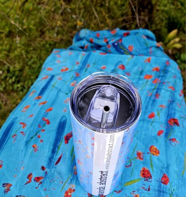 Poppies Fields - Large Thermo Mug - Image 3