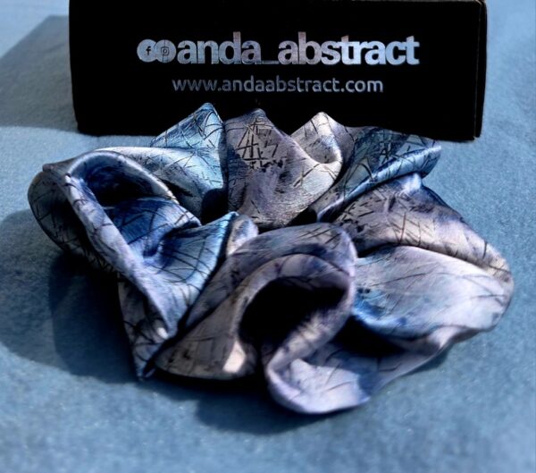 Skating - Silk Hair Scrunchie Big 5cm