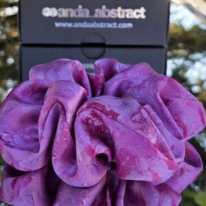ROSES – Large Silk Hair Scrunchie 5 cm