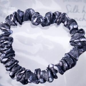 Anda Abstract Silk Hair Scrucnchie - "Roses Bay" Micro