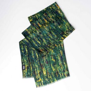 Anda Abstract Wool Scarf - "May"