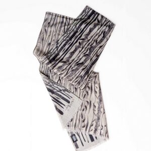 Anda Abstract Wool Scarf - "Forest"