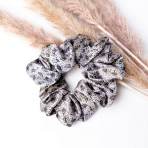 Anda Abstract Silk Hair Scrunchie - "Summer Morning" Medium