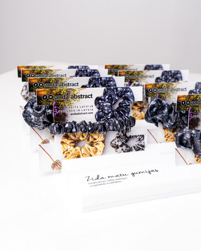 Rose Bay - Silk Hair Scrunchie Micro 1 cm - Image 2