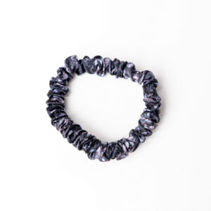 Anda Abstract Silk Hair Scrunchie - "Rose Bay" Micro