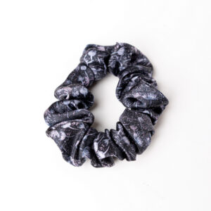 Anda Abstract Silk Hair Scrunchie - "Rose Bay" Medium