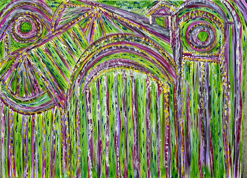 Anda Abstract Painting - "Northern Light"