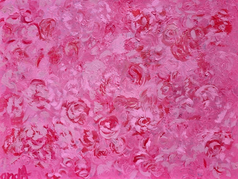 Anda Abstract Painting - "Roses"