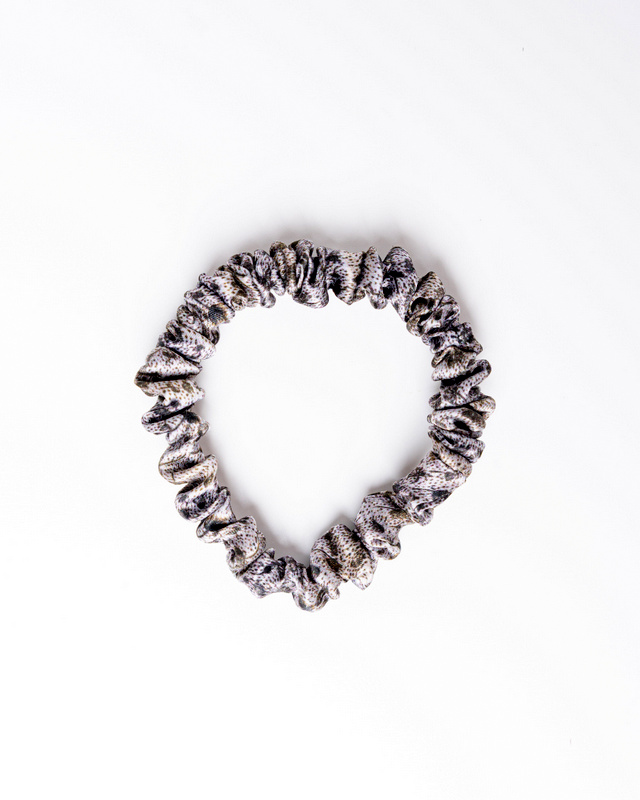 Anda Abstract Silk Hair Scrunchie - "Summer Morning" Micro
