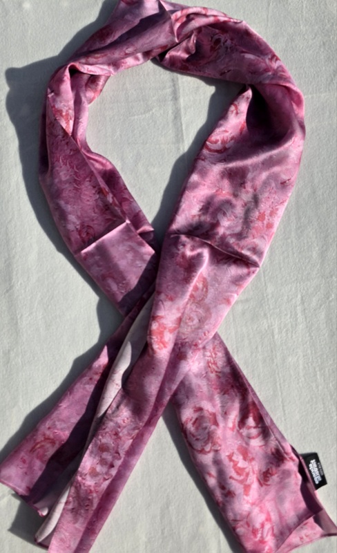Anda Abstract Silk Scarf - "Roses"